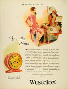 1929 Ad Westclox Western Clock Company Big Baby Ben - ORIGINAL ADVERTISING SEP3