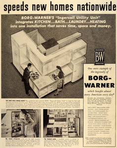 1947 Ad Utility Unit Borg Warner Engineering Production - ORIGINAL SEP3