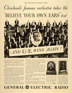 1932 Ad General Electric Radio Nikolai Sokoloff Music - ORIGINAL SEP3