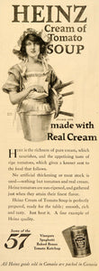 1921 Ad Heinz 57 Cream Tomato Soup Canada Bath Artist - ORIGINAL SEP3