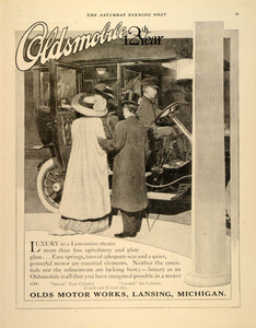 1909 Ad Oldsmobile Lansing Michigan Limousine Luxury - ORIGINAL ADVERTISING SEP3