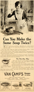 1919 Ad Van Camp's Soup William Meade Prince Woman - ORIGINAL ADVERTISING SEP4