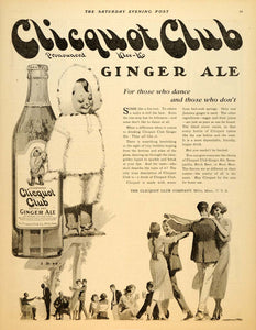 1922 Ad Clicquot Club Ginger Ale Dancing Ballroom - ORIGINAL ADVERTISING SEP4