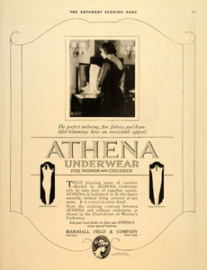 1919 Ad Athena Underwear Woman Dressing Fabric Tailor - ORIGINAL SEP4