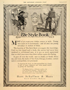 1912 Ad Style Book Edward Penfield Hart Schaffner Marx - ORIGINAL SEP4
