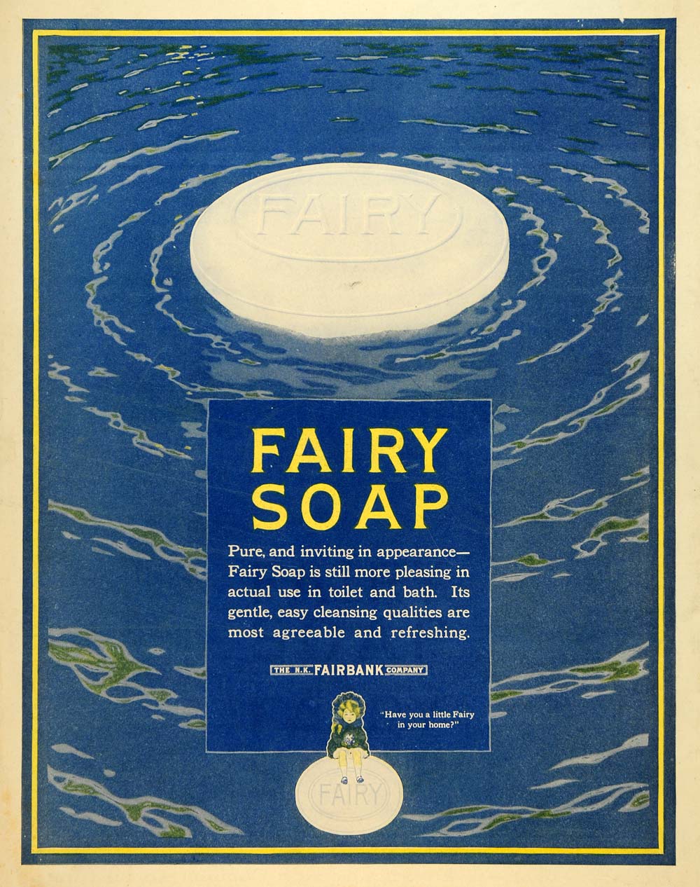 1917 Ad Fairy Soap Fairbank Gold Dust Procter Gamble - ORIGINAL ADVERTISING SEP4