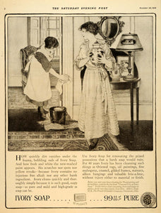 1919 Ad Ivory Soap Procter Gamble Housewife Cleaning - ORIGINAL ADVERTISING SEP4