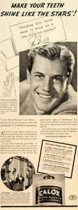 1956 Ad Calox Tooth Powder Joel McCrea Toothpaste Star - ORIGINAL SEP4