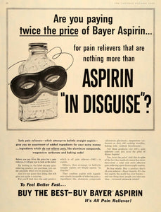 1956 Ad Bayer Aspirin Pain Reliever Stomach Medicine - ORIGINAL ADVERTISING SEP4