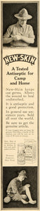 1918 Ad New Skin Antiseptic Drug Newskin Medicine Camp - ORIGINAL SEP4