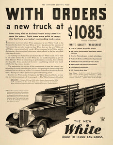 1934 Ad White Trucks Delivery Sterling Laundry Acme - ORIGINAL ADVERTISING SEP4