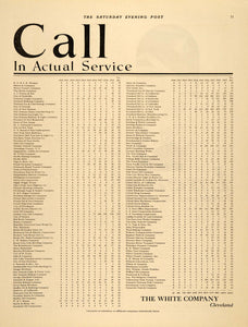 1921 Ad White Truck Fleet Customer Annual Report - ORIGINAL ADVERTISING SEP4