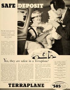 1935 Ad Antique Terraplane Automobile Pricing Detroit - ORIGINAL SEP4
