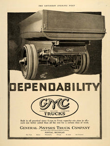 1917 Ad GMC General Motors Truck Delivery Pontiac MI - ORIGINAL ADVERTISING SEP4