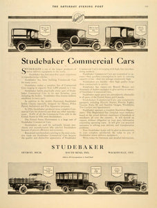 1917 Ad Studebaker Commercial Cars South Bend Detroit - ORIGINAL SEP4