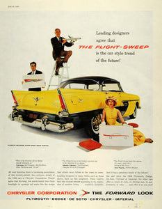 1956 Ad Flight-Sweep Belvedere Chrysler Anne Fogarty Slo-Mo-Shun Douglas DC SEP5