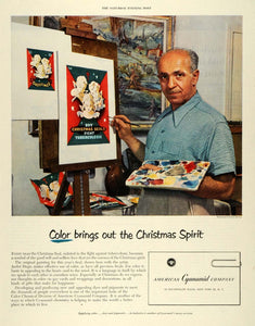 1950 Ad American Cyanamid Company Andre Dugo Christmas Seal Tuberculosis SEP5
