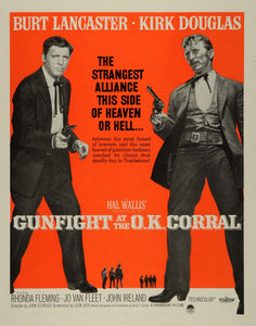 1957 Movie Ad Burt Lancaster Kirk Douglas Gunfight at the O.K. Corral Hal SEP5