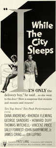 1956 Ad Film While the City Sleeps Fritz Lang Dana Andrews Casey Robinson SEP5