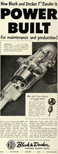 1952 Ad Vibro-Centric Black Decker Driver Automotive Tool Towson Vice –  Period Paper Historic Art LLC