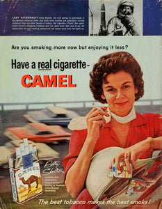 1961 Ad Betty Skelton Astronaut Record Holder Camel Cigarettes Reynolds SEP5