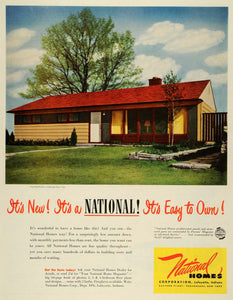 1952 Ad Saratoga Ranch National Home Construction Architecture Building New SEP5