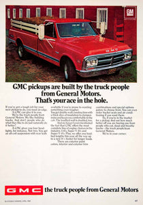 1969 Ad GMC General Motors Pickup Truck Engine V-6 Transportation Vehicle SF1
