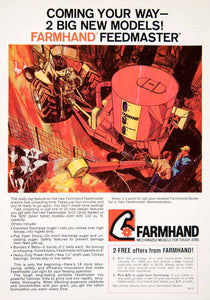 1968 Ad Farmhand Feedmaster Agriculture Farming Instrument Machine Auger 810 SF1