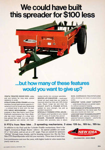 1968 Ad AVCO New Idea Farm Equipment Coldwater Ohio Farming Spreader Manure SF1