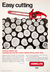 1968 Ad Homelite Port Chester New York Chain Saw Oregon Chain Lumber Timber SF1