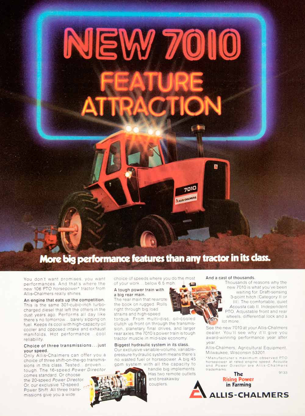 1979 Ad Allis-Chalmers Tractor 7010 Milwaukee Wisconsin Farming Farmer SF1