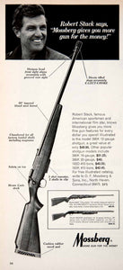 1968 Ad Mossberg Shotgun Robert Stack Actor Television Host Firearms SF2