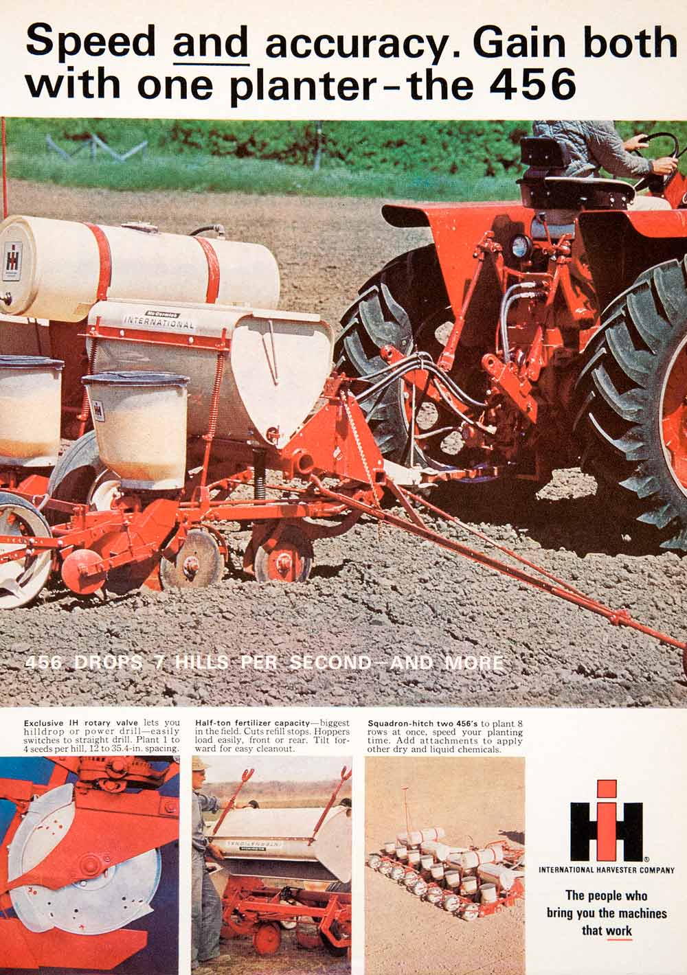 1966 Ad McCormick International Harvester 456 Rotary Seeder