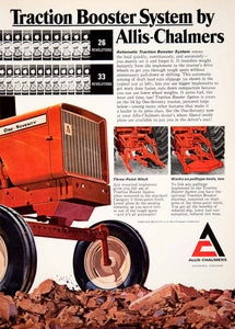 1969 Ad Allis Chalmers Traction Booster Tractor Hitch Agriculture Farm SF2