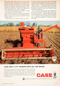 Harvest group・１９６６年・Thomsen・４３cm◇◇ 1966 Ad Case 960 Combine Narrow Row Corn Head Model 660 Farm