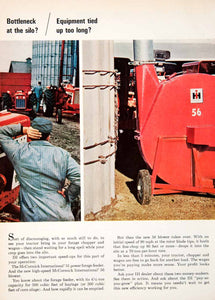 1966 Ad International Harvester 51 Forage Feeder 56 Blower Farming Machinery SF2