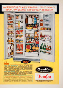 1966 Ad Coronado Aristocrat Freezer Refrigerator Gambles Tempo Kitchen SF2