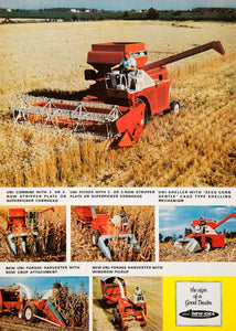 1966 Ad AVCO New Idea Farm Equipment Windrow Forage Combine Sheller SF2