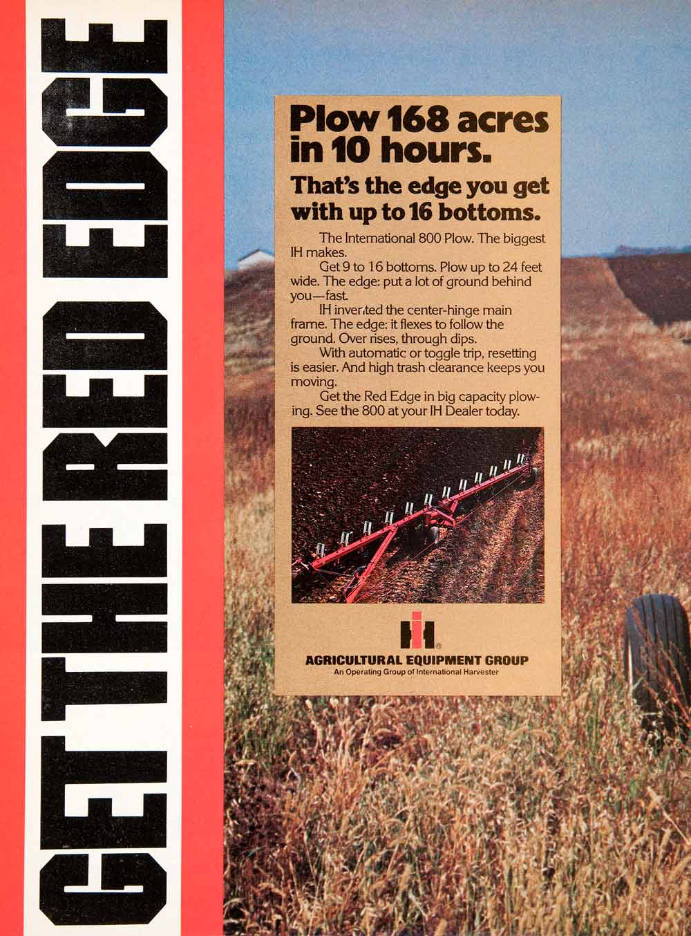 1979 Ad Agricultural Equipment International Harvester 800 Plow Farming SF2