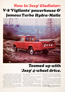 1965 Ad Jeep Gladiator Vigilante Turbo Hydra-Matic Four-Wheel Kaiser Toledo SF3
