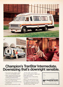 1980 Ad Champion Home Builder Motor Home Travel Vacation Camping Dryden SF3