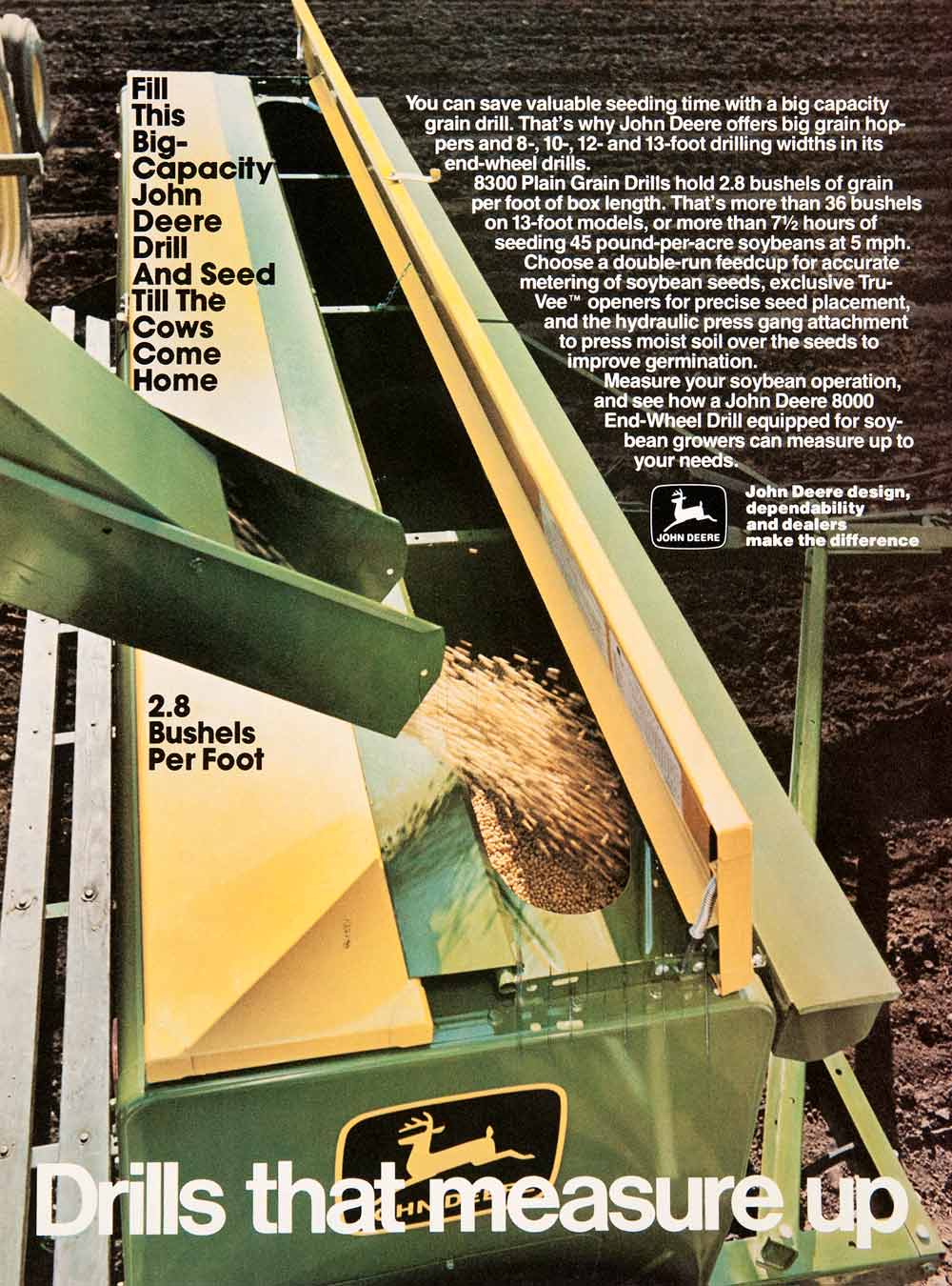 1980 Ad John Deere Drill Seed Farming Equipment Machinery Agriculture SF3