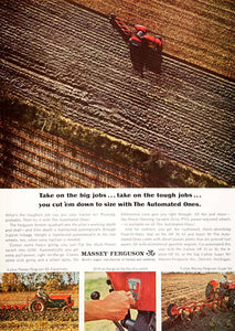 1964 Ad Massey-Ferguson Farm Equipment Machinery Agriculture Automated SF3