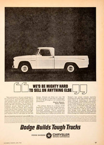 1964 Ad Chrysler Motors Dodge Trucks Farming Hauling Traveling Charles SF3