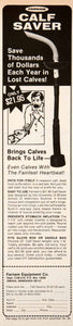 1980 Ad Calf Saver Farnam Equipment Omaha Newborn Suffocation Mucus SF3