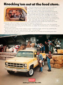 1978 Ad GMC Farming Agriculture Pickup Truck Hay Bale Jennings Feed County SF4
