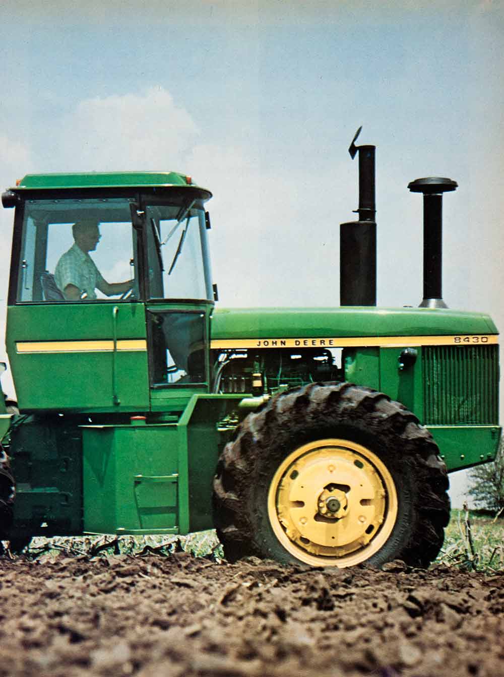 1976 Ad John Deere Tractor Plow 8430 Agriculture Advertisement Engine SF4