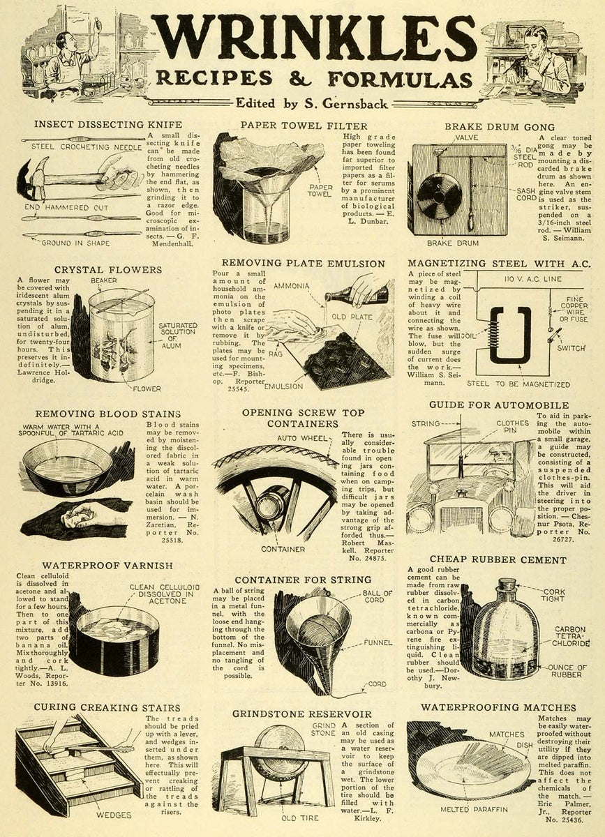 1927 Article DIY Convenient Scientific Household Inventions Home Impro ...
