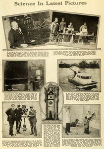 1920 Article Science Inventions Airboats Army Radio Telephone General SI1