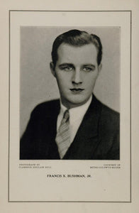 1927 Silent Film Star Francis X. Bushman, Jr. MGM Print - ORIGINAL